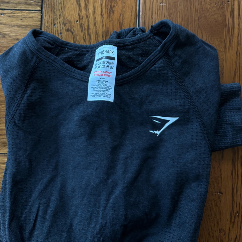 Gymshark Vital Seamless Black Long Sleeve Top
